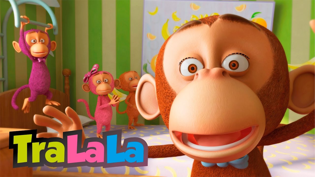 Cinci maimuțele (Five Little Monkeys &icirc;n rom&acirc;nă) | TraLaLa