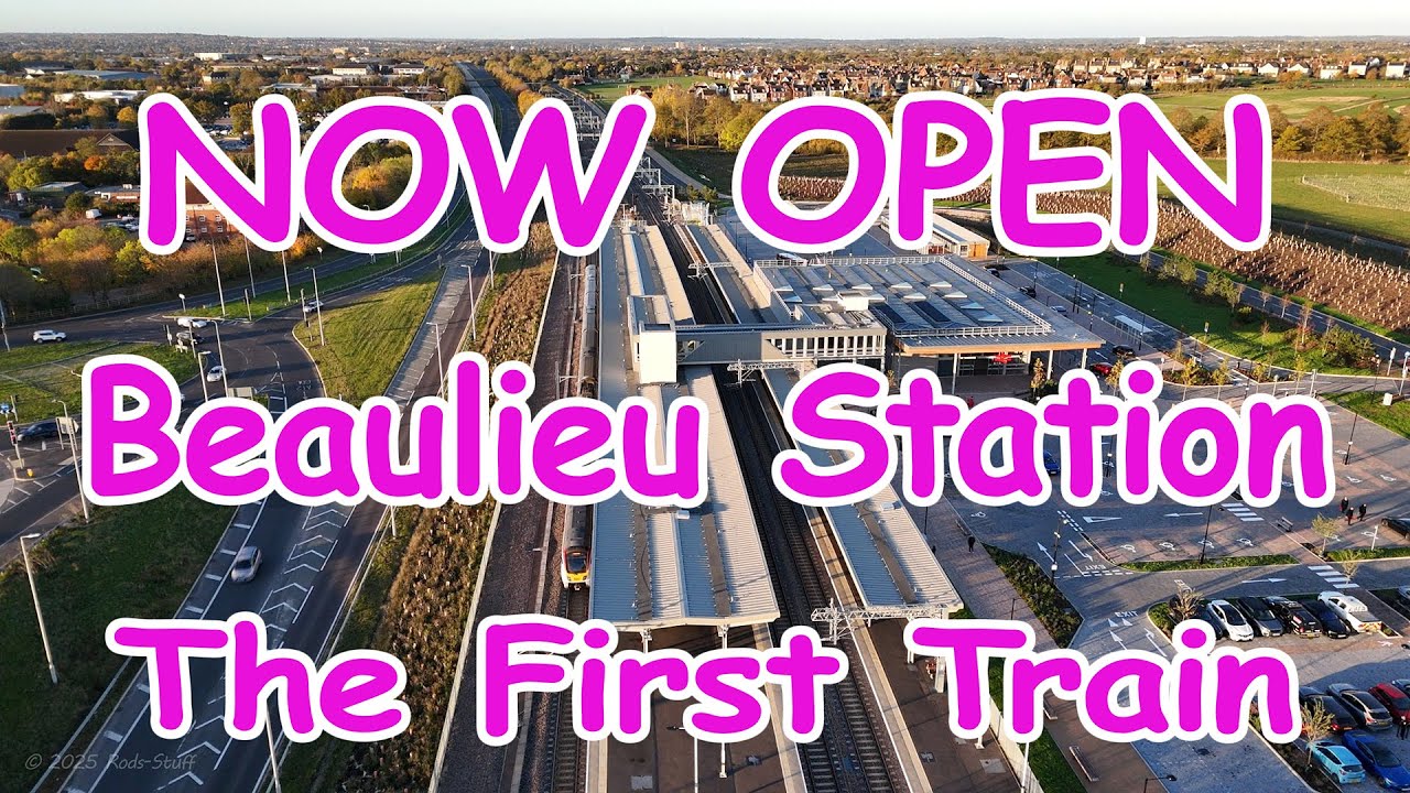 Now Open! Beaulieu Park Station has it's First Train