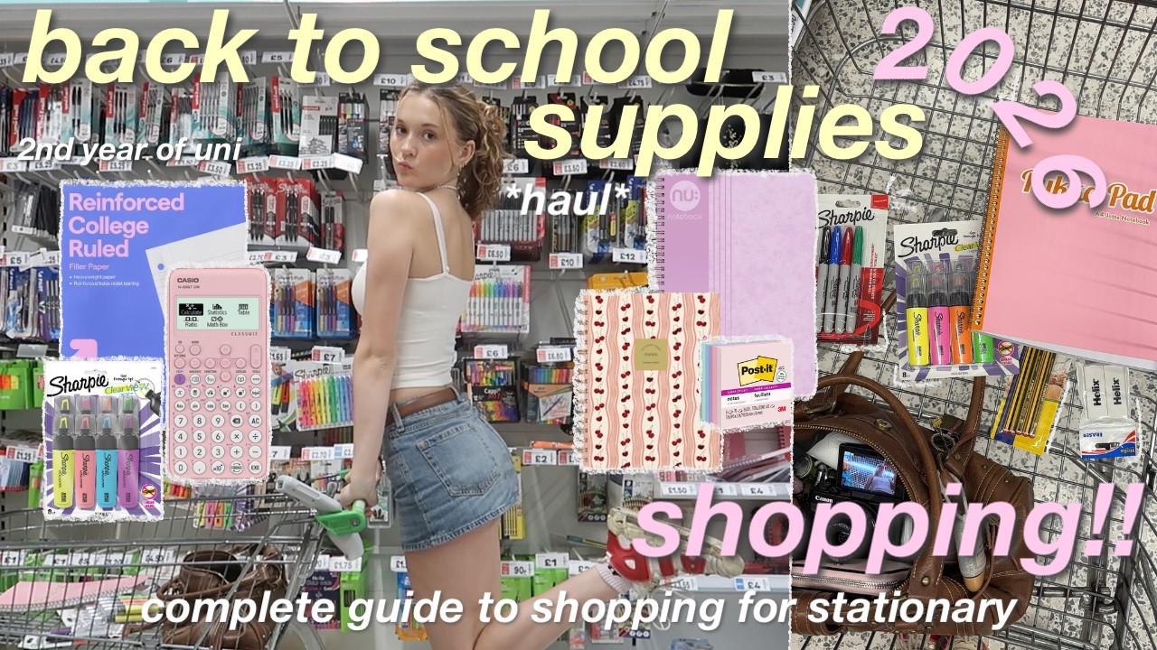 BACK TO SCHOOL SUPPLIES SHOPPING 2026 *vlog & haul*