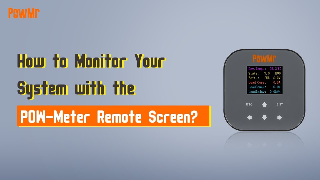 How to Use POW-Meter Remote Control Panel for Single and Parallel Systems？