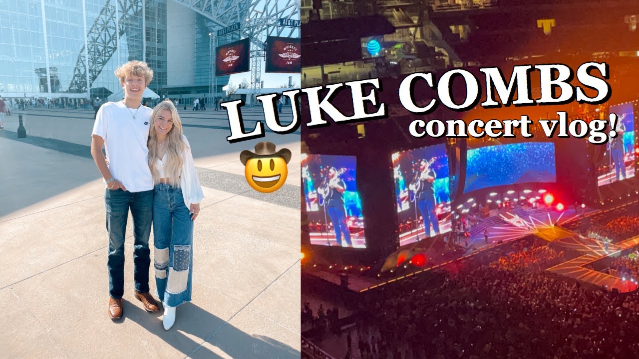 LUKE COMBS CONCERT | get ready with me + vlog!