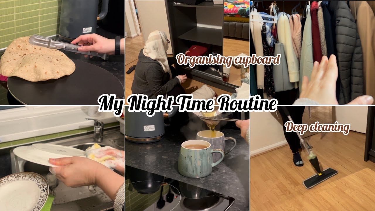 Productive night routine | Organising cupboards | My closet 🌸