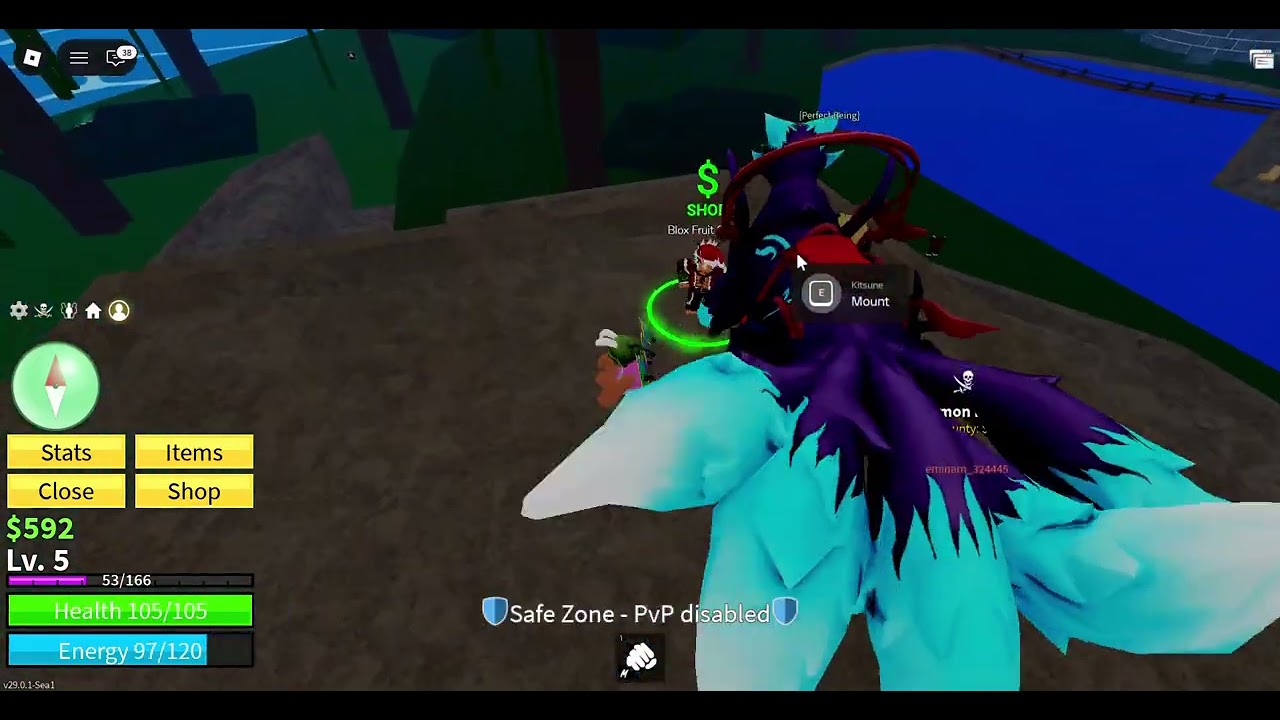 I played blox friut! Ft. Kuma-n1c