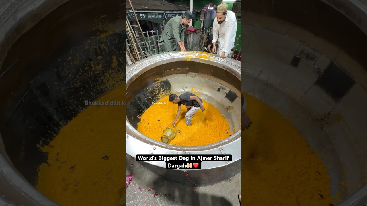 World&rsquo;s Biggest Deg in Ajmer Sharif Dargah🤲🏻❤️|| Indian Food