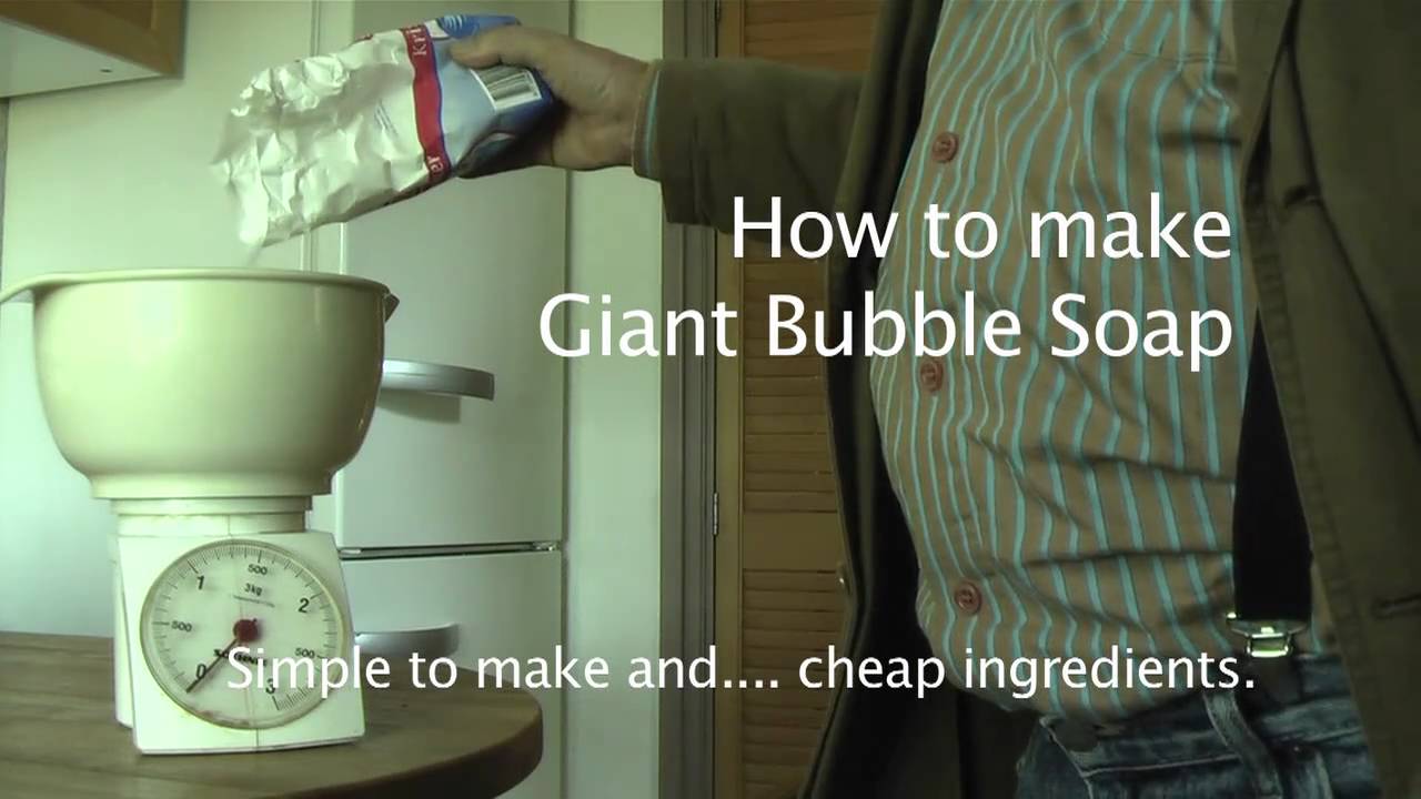 How to make Super bubble soap.