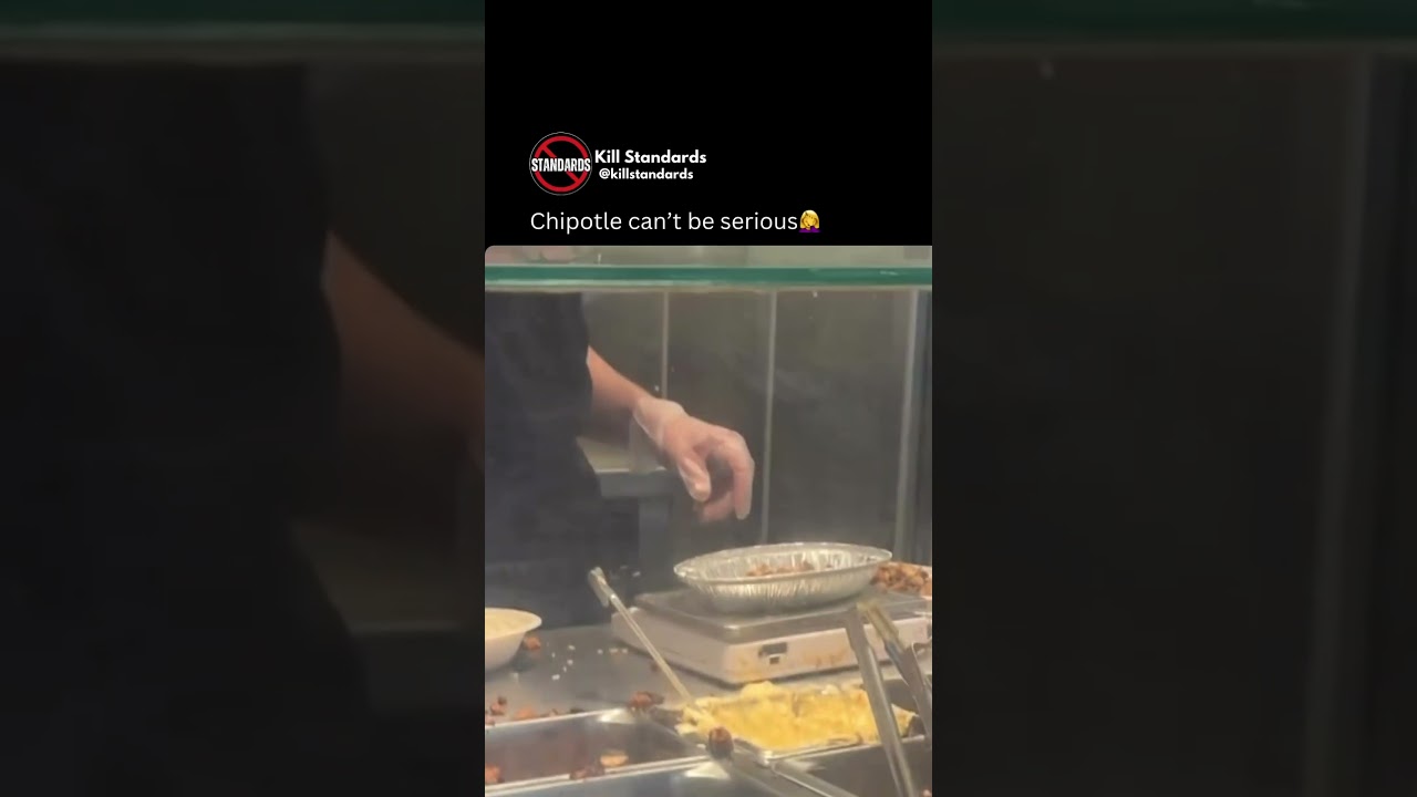 He takes his job literally too seriously #chipotle