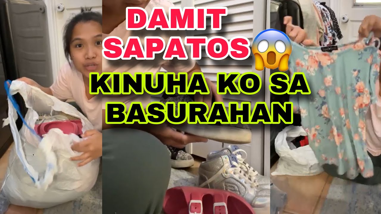 Dumpster diving Damit Sapatos nakuha ko sa Basurahan