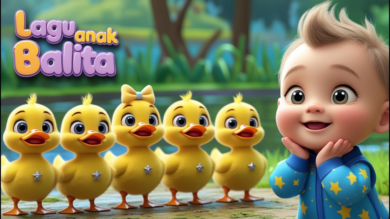 5 BEBEK KECIL BERMAIN | CIT CIT CUIT | TEK KOTEK | SUARA BINATANG | OliKids