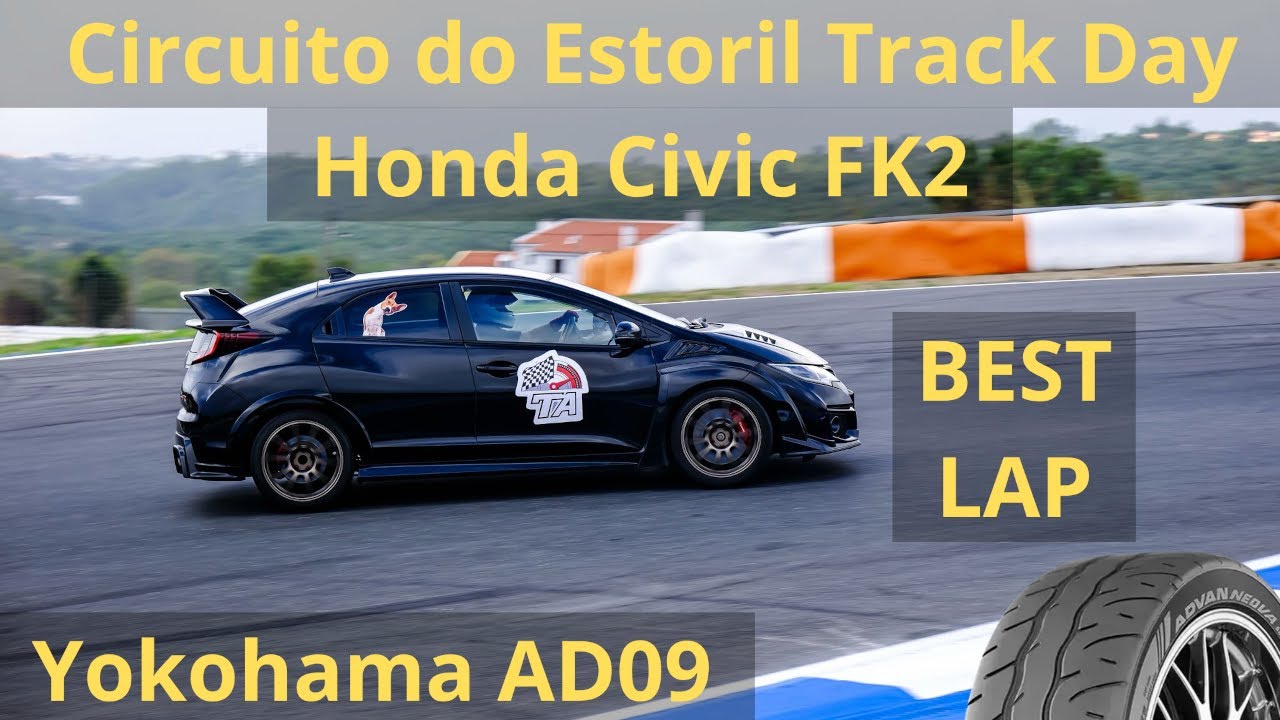 Onboard Circuito do Estoril 2:04.91 Honda Civic FK2 K20C1 Yokohama AD09
