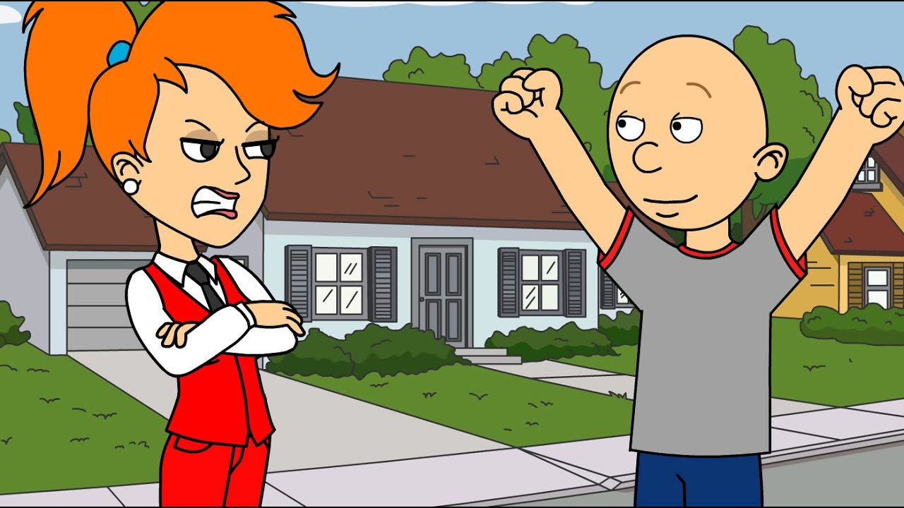 Classic Caillou Skips School To Play Minecraft/Grounded
