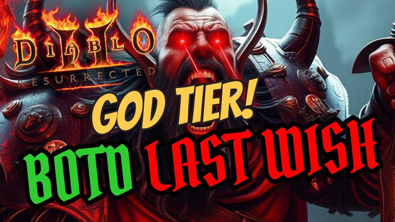 Whirlwind Barbarian with BOTD + Last Wish | Enigma + GFace | D2R Build Showcase
