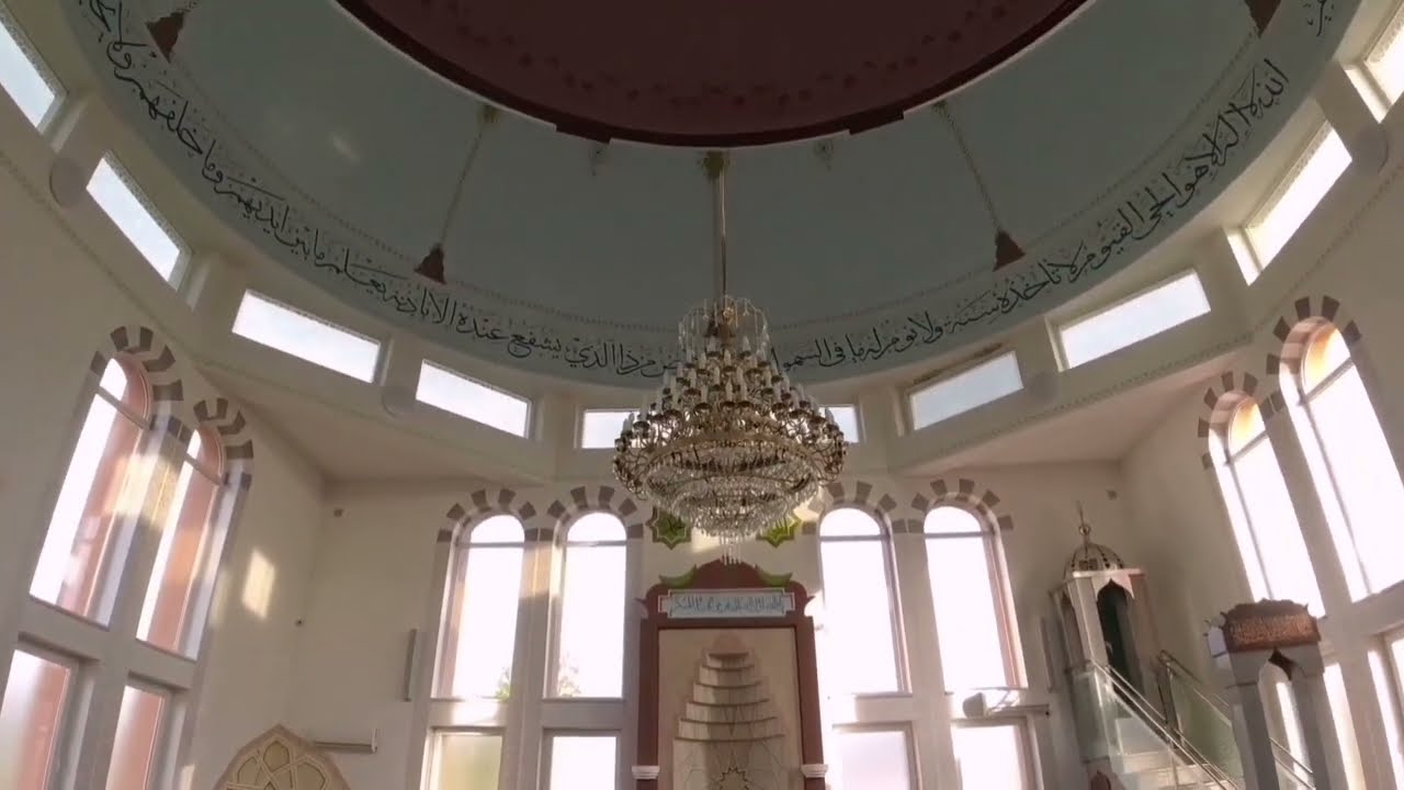 How to climb on top of mosque minaret, where are the stairs Beautiful mosque Bosnia and Herzegovina