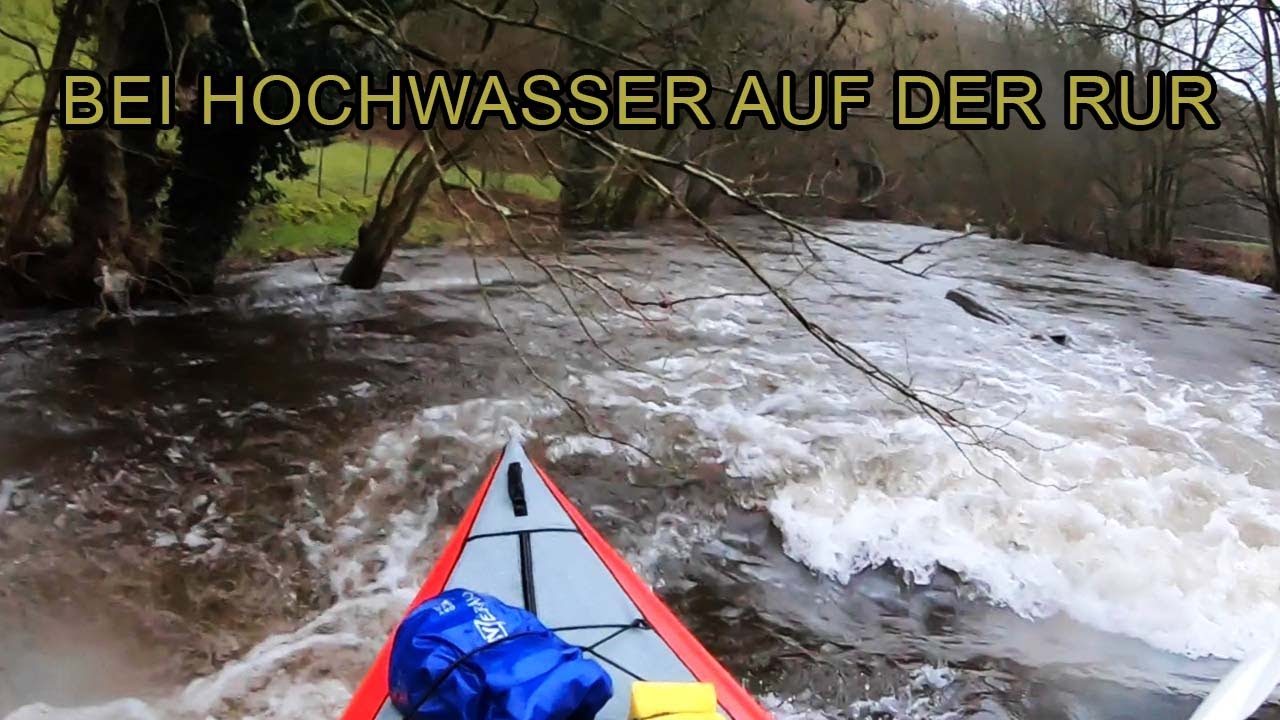 Die Rur bei Hochwasser