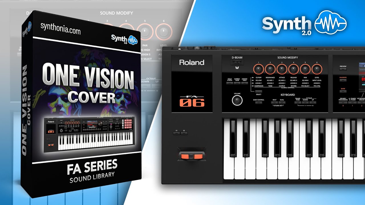 ONE VISION COVER PACK (31 new sounds) | ROLAND FA SERIES | QUEEN SOUND BANK