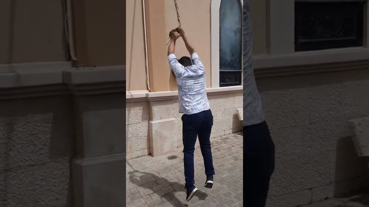 Ringing Church Bell at Saint Georgios Mieh w Mieh  (Easter Week Traditional Ceremony)
