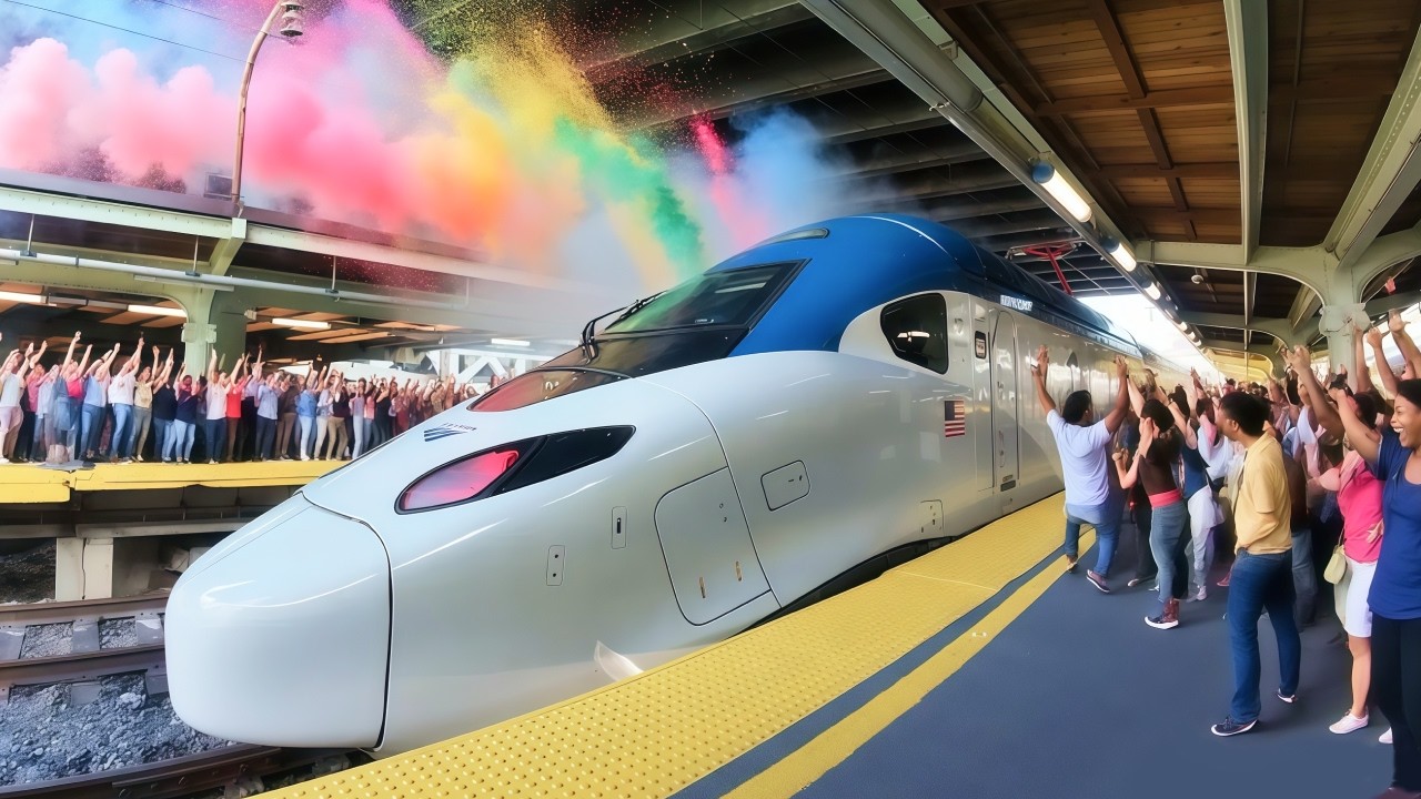 Новейший высокоскоростной поезд Америки — день запуска NextGen Acela 🇺🇸