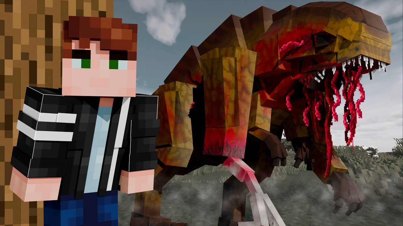 Sobreviví a Dinosaurios de Terror en Minecraft