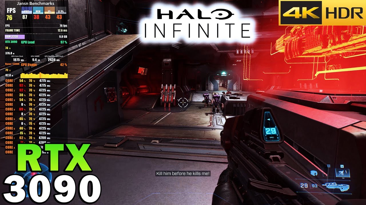 Halo Infinite Campaign in 4K HDR | RTX 3090 | Ryzen 7 5800X | Ultra Settings