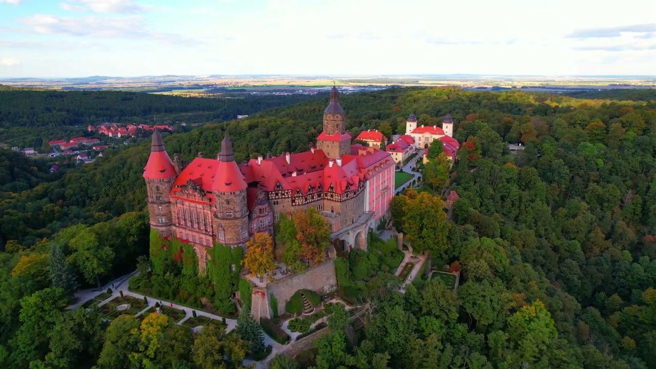 Zamek Książ Wałbrzych DJI Mavic Air 2s