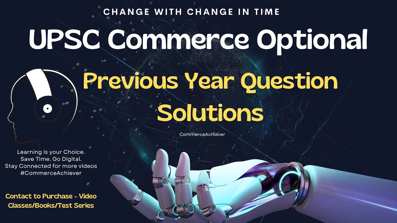 UPSC Commerce Optional  - Previous Year  2021 - Solution -  1a - Cash Flow Statement