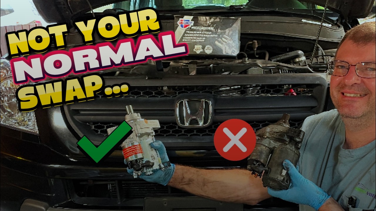 Not your AVERAGE Starter Replacement Process! 2003-2006 Honda Pilot Starter Swap