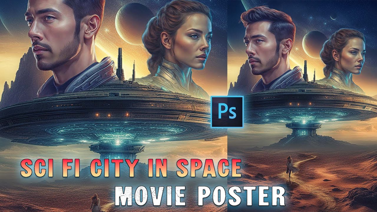 Design a Sci-Fi City in Space – Photoshop Movie Poster Tutorial!!