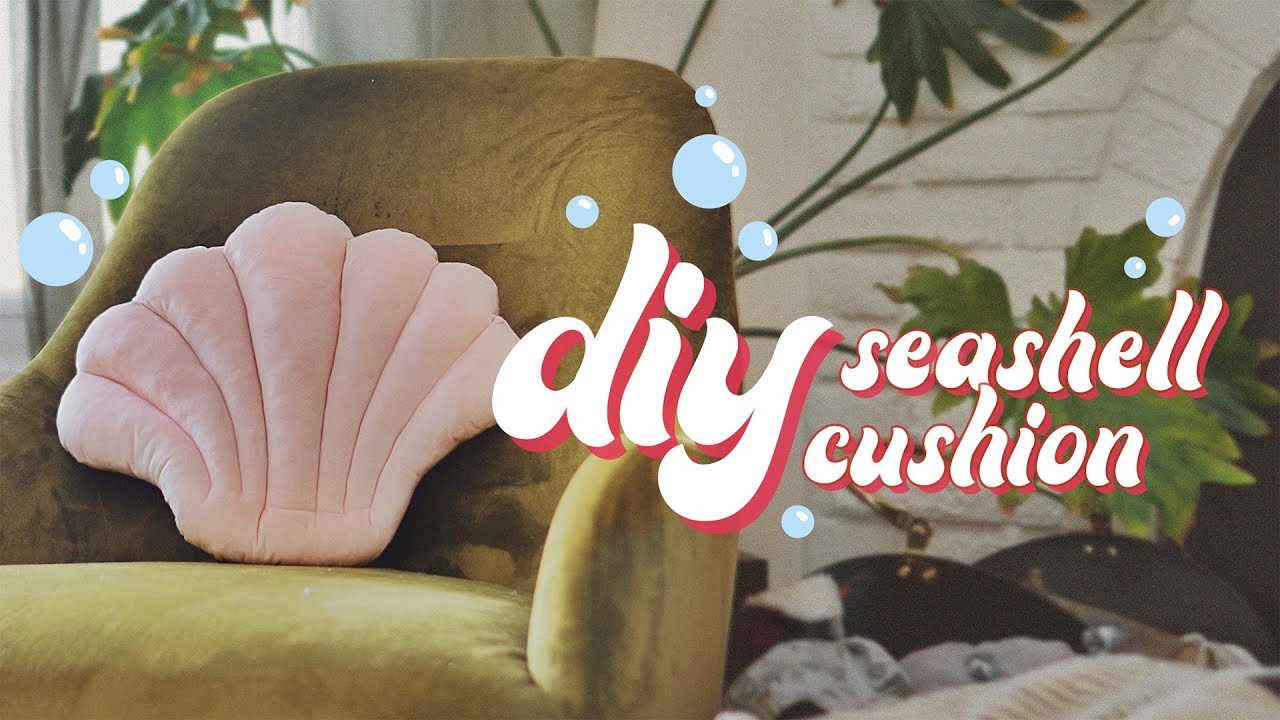 DIY Shell Cushion *THE INSTAGRAM SCALLOP SEASHELL CUSHION*