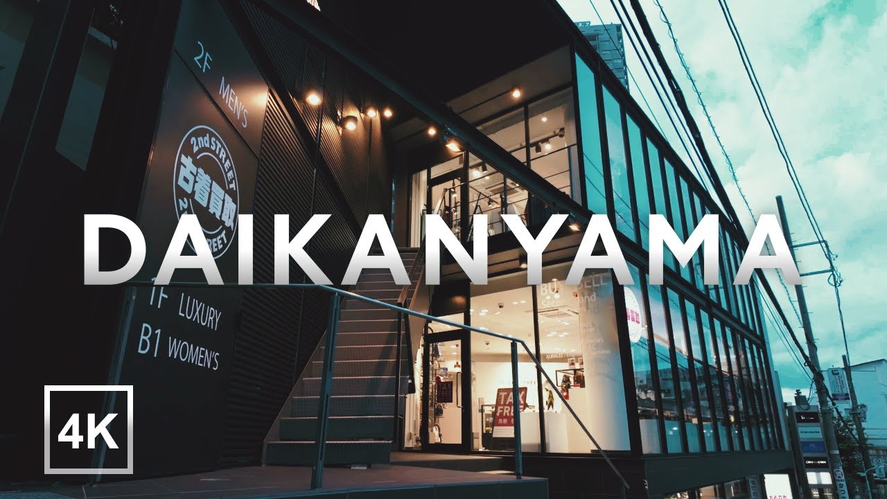 Evening Walk in Daikanyama | Stylish Streets, Parks, and River Views | 4K POV