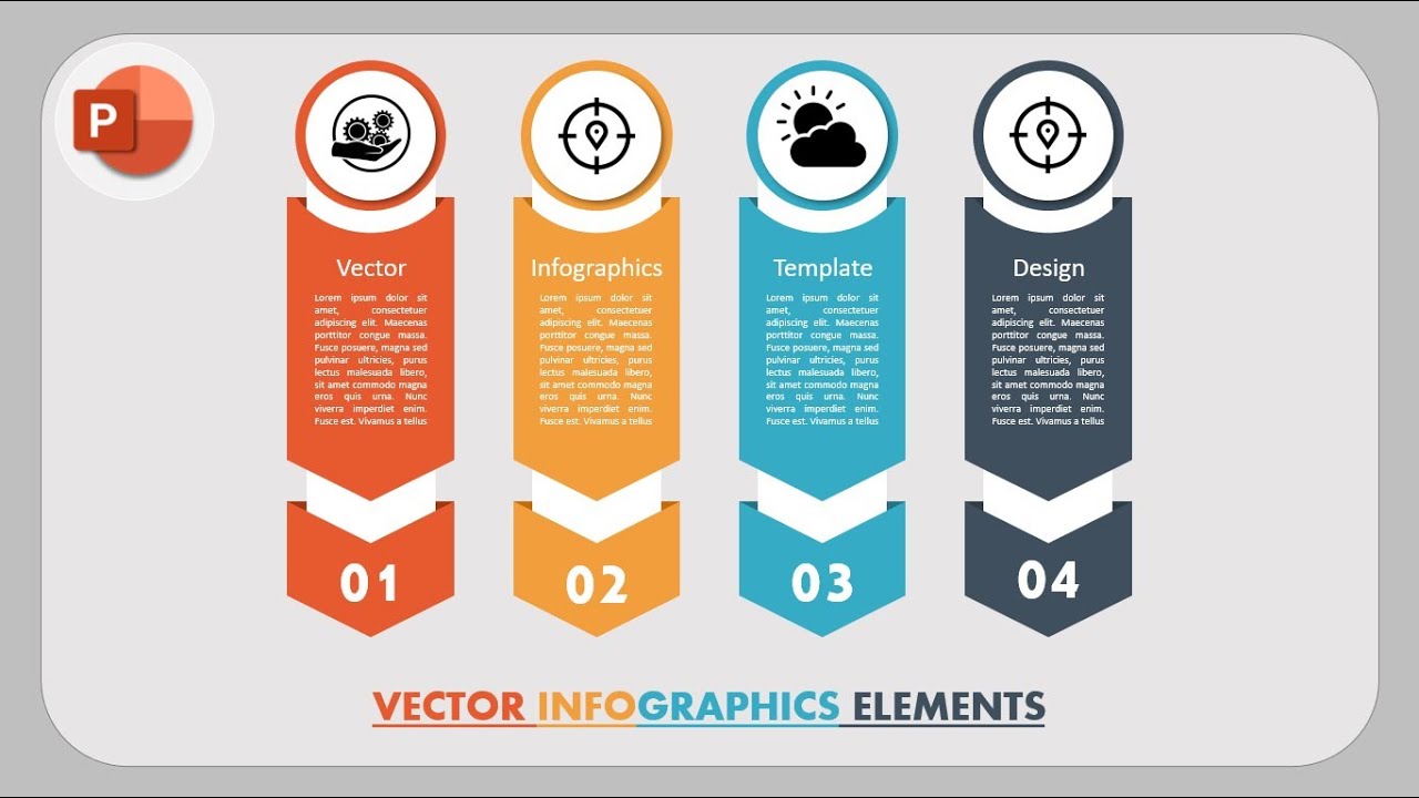 Infographics Template Design With Microsoft PowerPoint