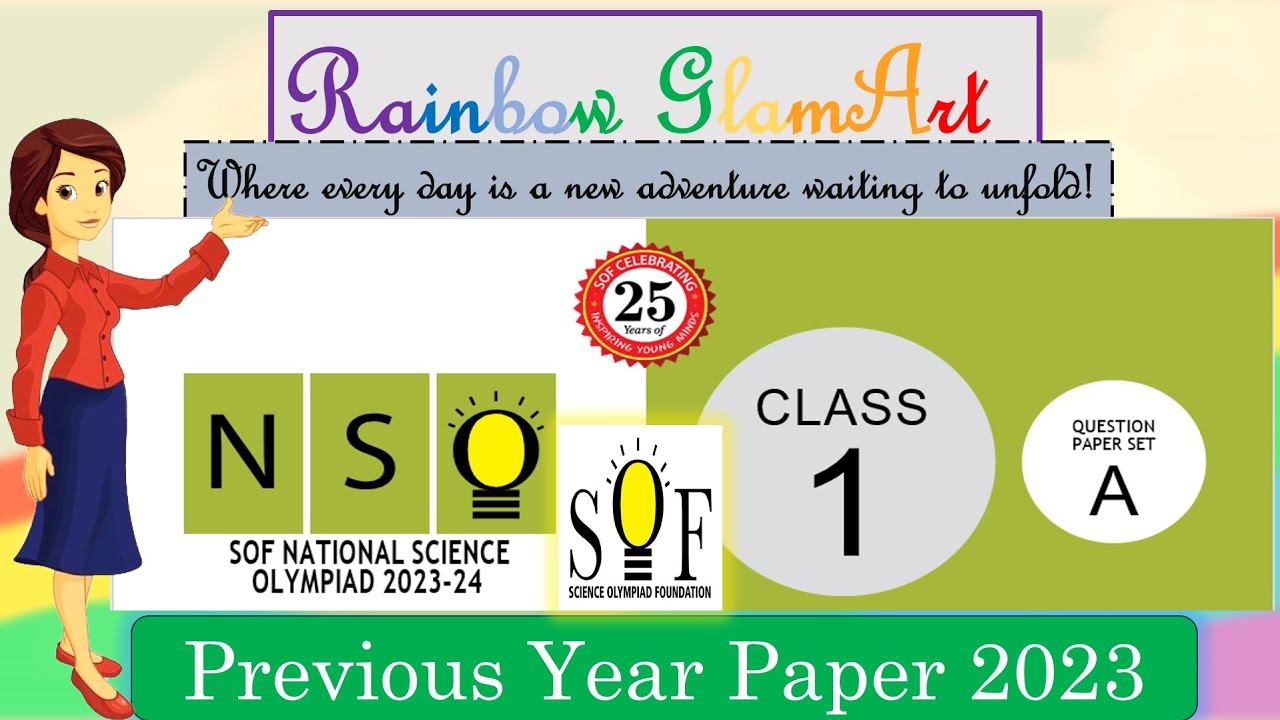 NSO 2023 | Class 1 | SOF Science Olympiad| Previous Year| Solved #nso #sofolympiad #scienceolympiad