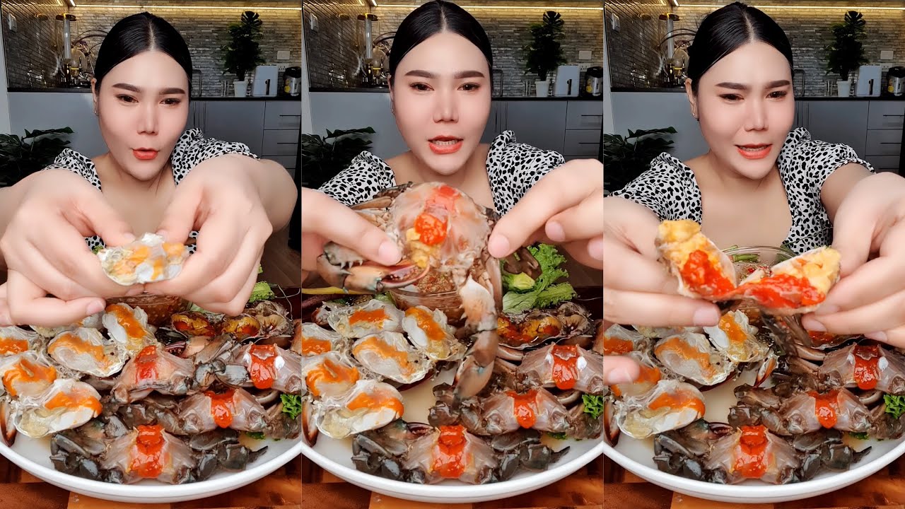 ปูม้าไข่ ปูไข่ดอง น้ำจิ้มซีฟู๊ดแบบแซ่บ | ไอซ์ซี่ กินยั่ว