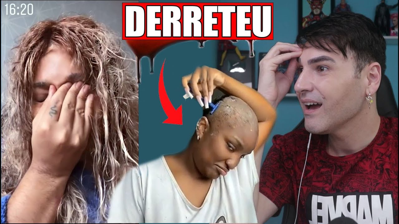 ATÉ A BLOGUEIRINHA TEVE CORTE QUÍMICO AO DESCOLORIR O CABELO 😱🔥COM CERTEZA USOU M&M OU YAYA 😩