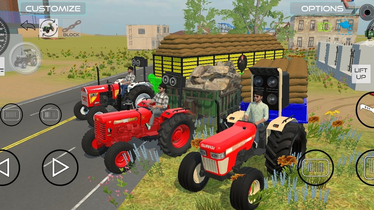 Real life tractor simulator 3d Android gameplay|| indian tractor game||  tractor game 