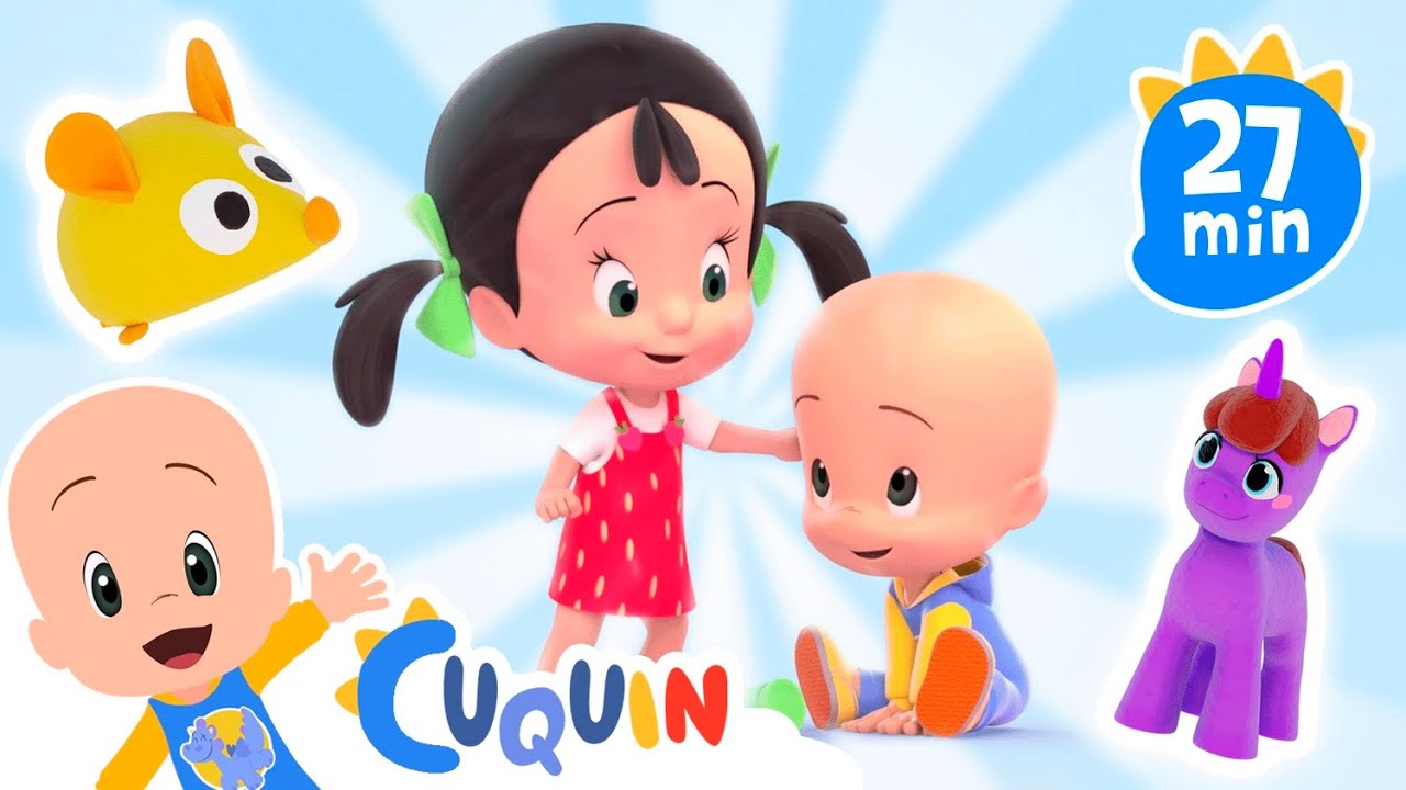 ¡Plastilina de colores! Aprende los animales con Cuquín | El valor del amor y la amistad para niños