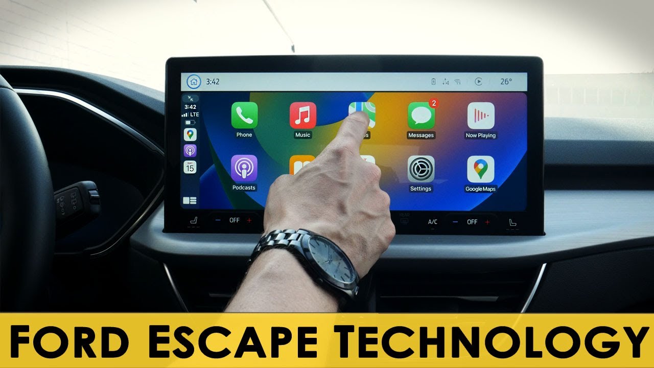 Android Auto и Apple CarPlay в Ford Escape (модели 2023–2024 годов)