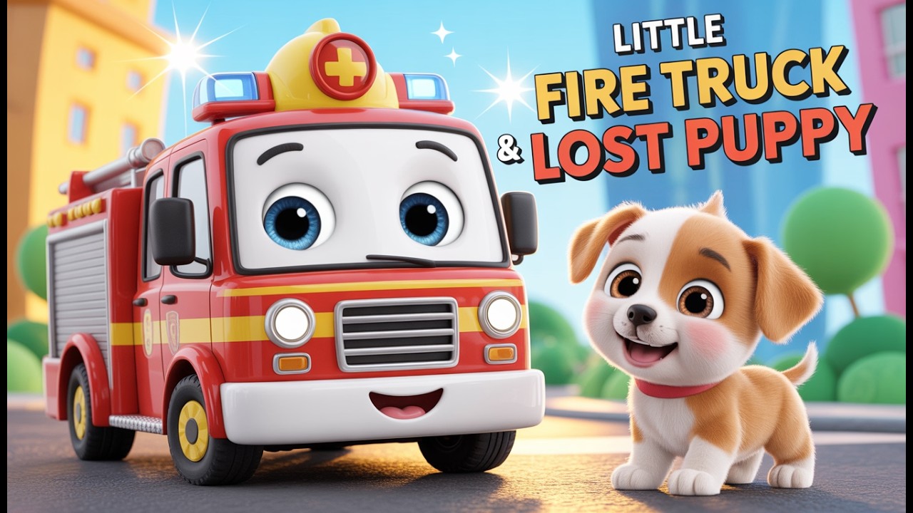 🚒 Little Fire Truck & Lost Puppy 🐶 | Full Kids Adventure | Fun & Learning Story for Toddlers