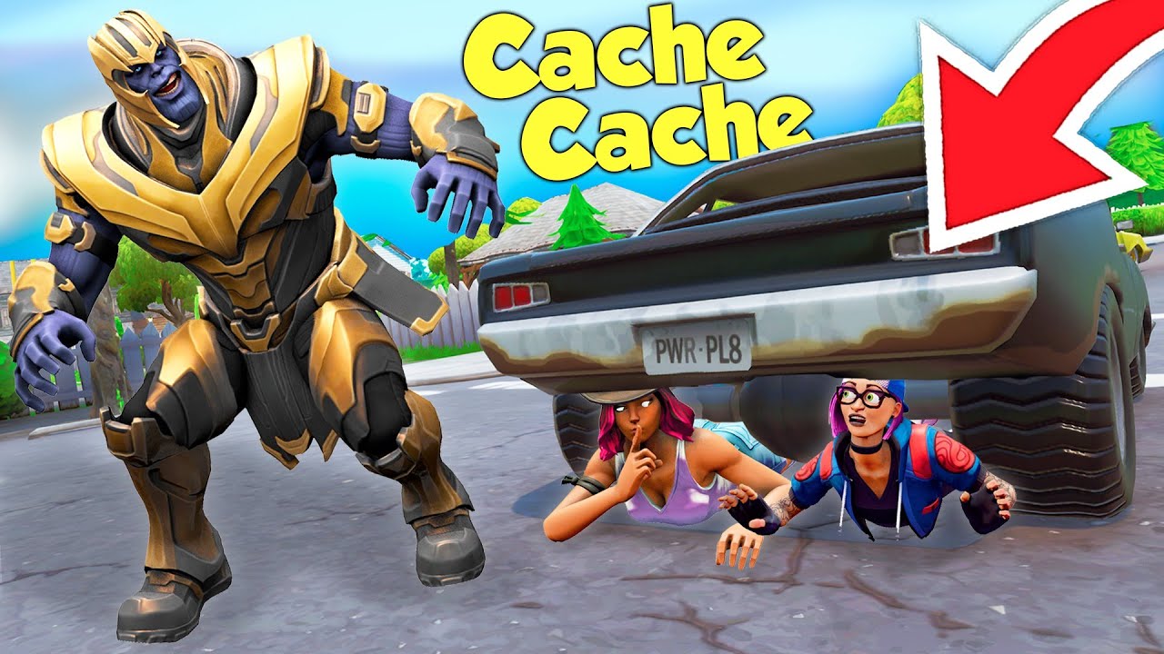 CACHE CACHE THANOS sur FORTNITE !! (Avengers x Fortnite)