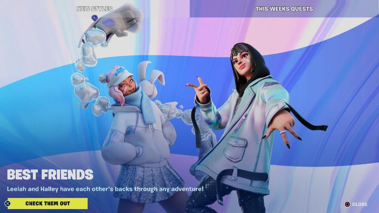 Leelah & Halley are back with NEW styles In Fortnite Item Shop (February 23rd, 2023)