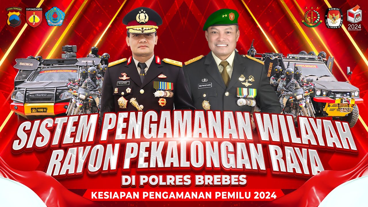 SISTEM PENGAMANAN WILAYAH RAYON PEKALONGAN RAYA DI POLRES BREBES | KESIGAPAN PENGAMANAN PEMILU 2024