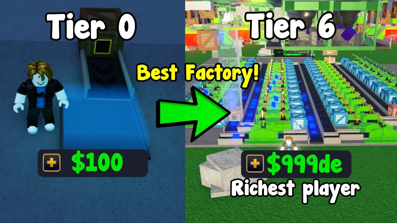 Я построил лучшую фабрику 6-го уровня в Factory Simulator Roblox! Самый богатый игрок