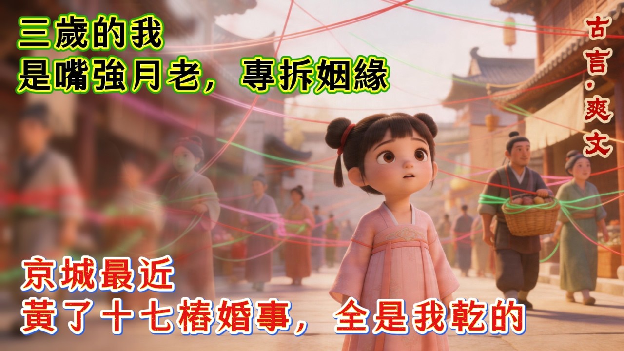 【古言.爽文】三歲的我是嘴強月老，專拆姻緣，京城最近黃了十七樁婚事，全是我乾的 | 三歲萌娃 | 爆笑爽文 | 女扮男裝 | 系統 | 月老編外