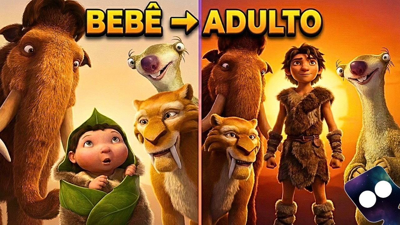 E SE A CRIANÇA de A Era do Gelo TIVESSE CRESCIDO COM ELES ? 