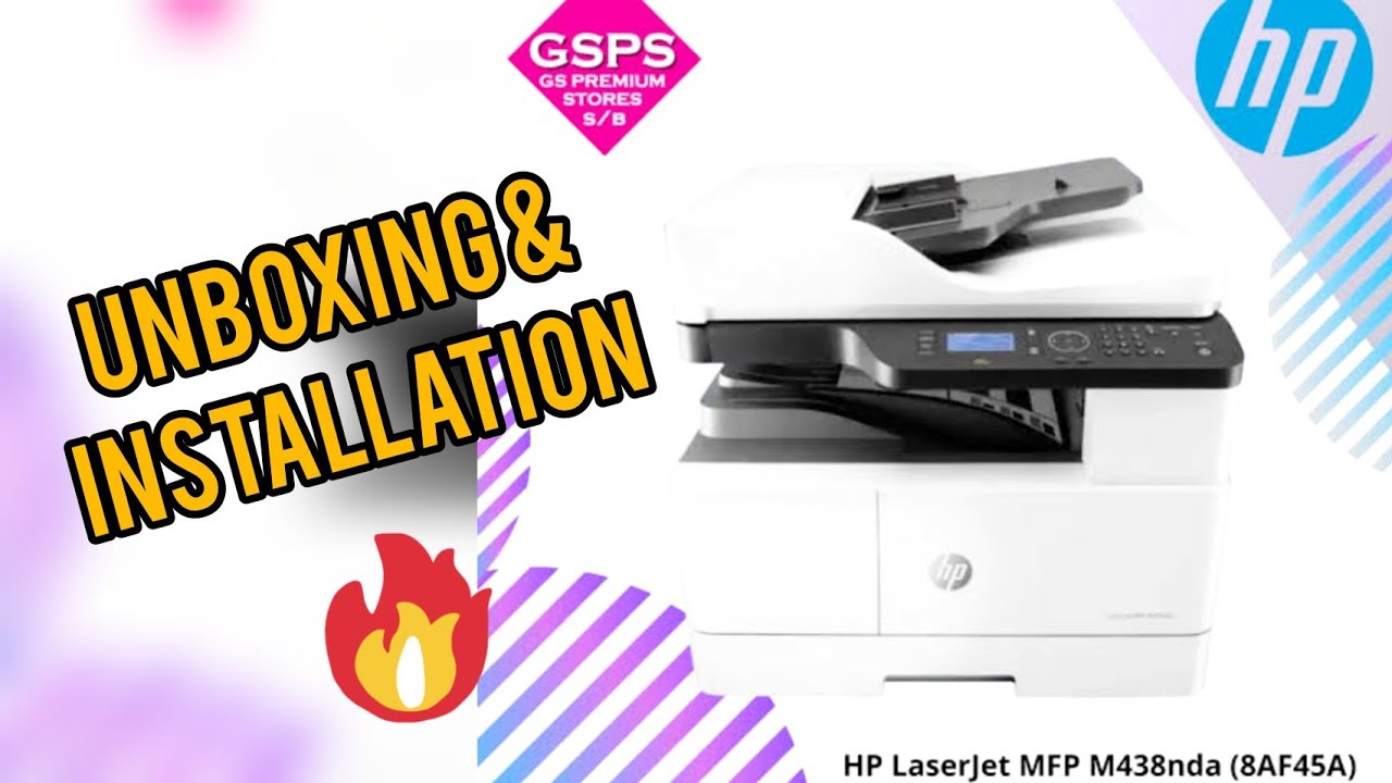 HP M438NDA LaserJet Pro All in One Printer with Network Duplex & ADF UNBOXING & INSTALLATION 😀😀