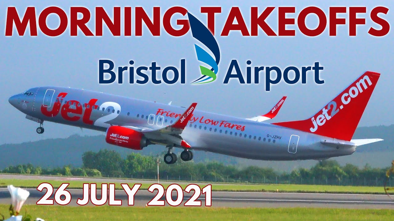 FIRST WAVE Departures at Bristol Airport (Inc 737 MAX 8 + Jet2, & FULL ATC) | Morning Takeoffs (4K)