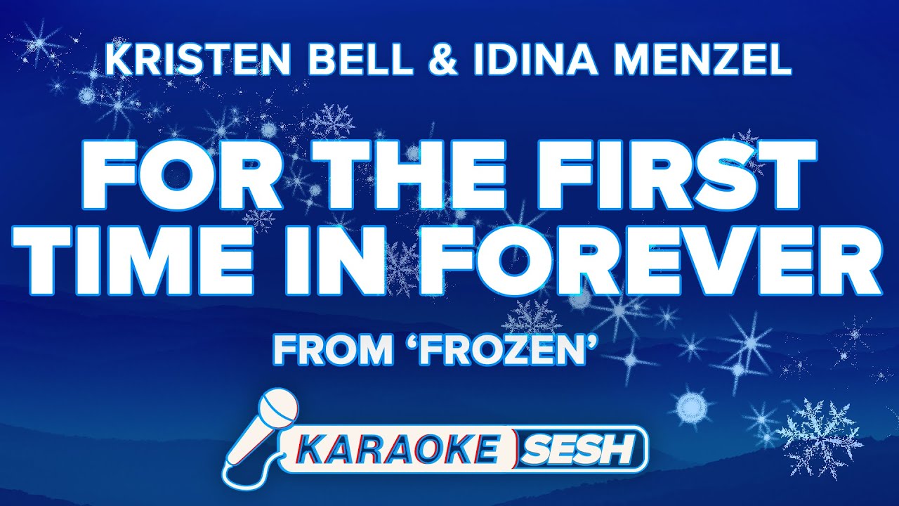 For The First Time In Forever (from 'Frozen') - Karaoke Version  (Color Coded Lyrics) 🩷🩵
