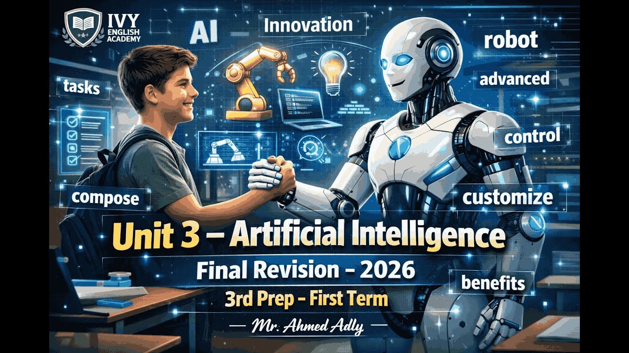 Final Revision &ndash; Unit 3 Artificial Intelligence | 3rd Prep First Term 2026 | Mr. Ahmed Adly