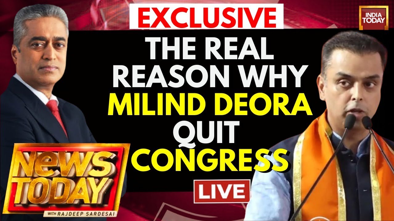 Rajdeep Sardesai Live With Milind Deora: Exclusive After Quitting Congress, Says Felt 'sidelined'