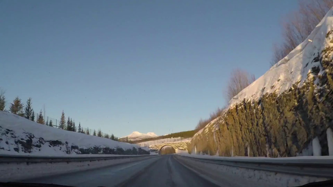 Norway Winter Driving, Lofoten to Tromso Time-Lapse, Feb 17.
