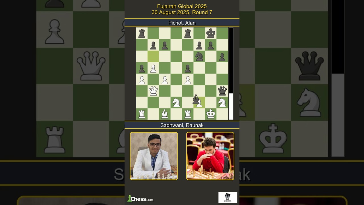 Raunak Sadhwani vs Alan Pichot | Fujairah Global 2025 | Round 7