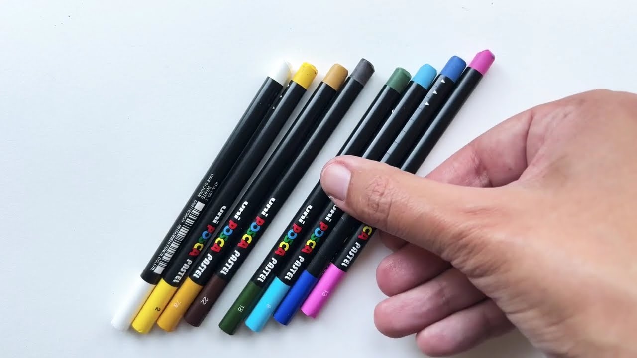 Posca wax pastels review and comparison with NeoColor and NeoArt